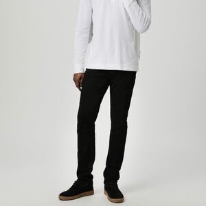 PAIGE LENNOX BLACK SHADOW SLIM JEANS - 30